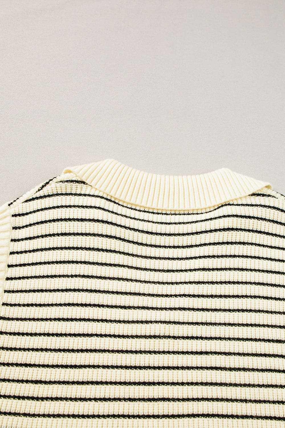Collared striped tank top - sheer, stretchy - Love Salve 