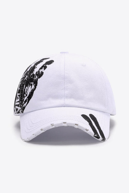 VIBRA Graphic Distressed Adjustable Baseball Cap.