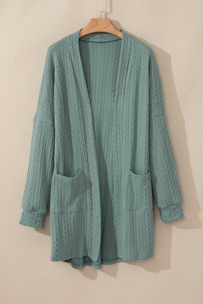 Canton Cozy Textured Knit Cardigan with Side Pockets