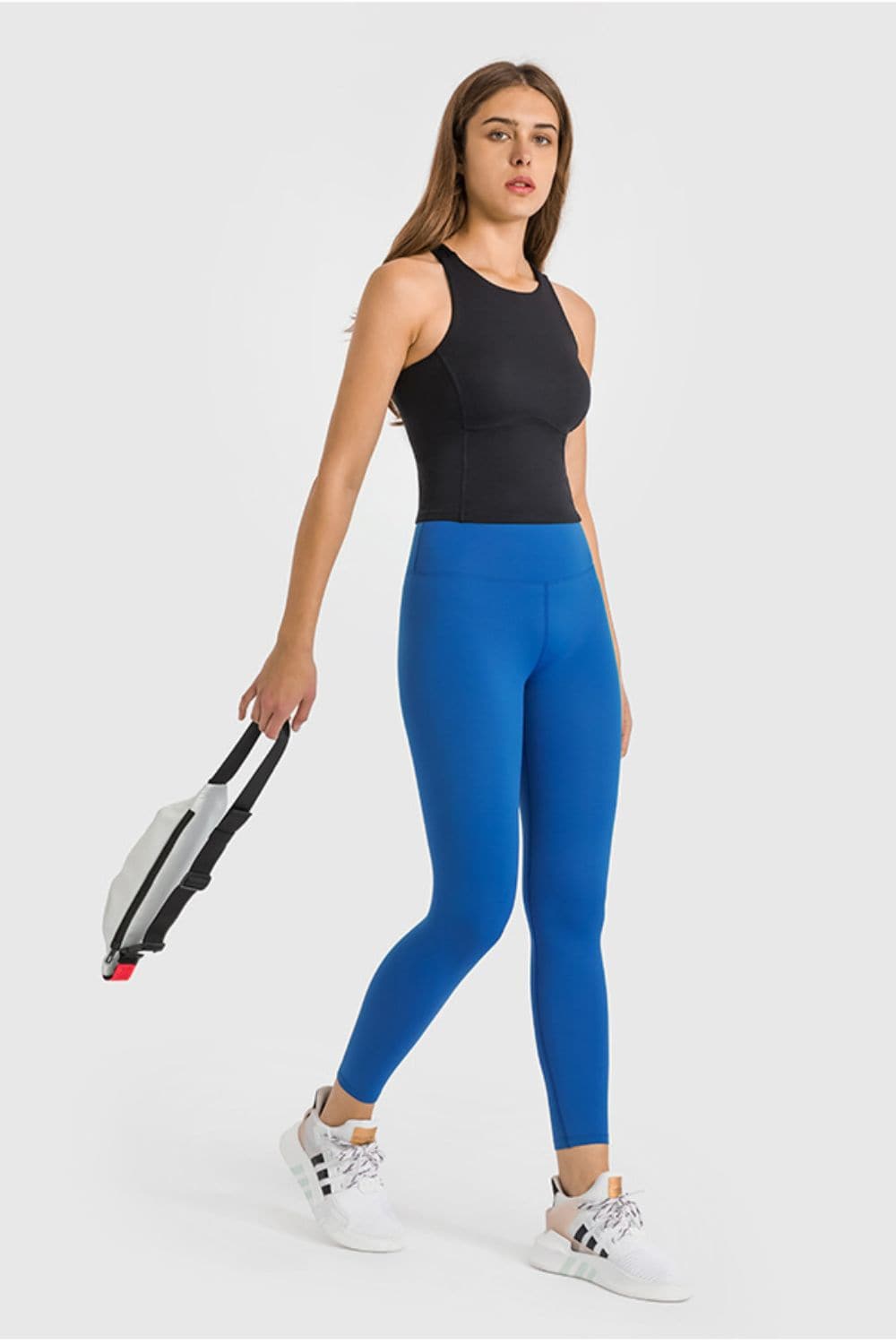 High Waist Ankle-Length Yoga Leggings.