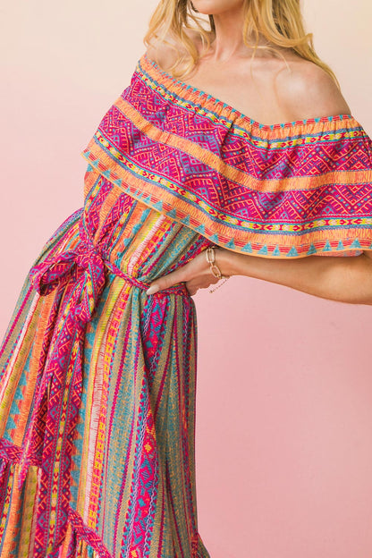 ISLAND EXPERIENCE WOVEN MAXI DRESS