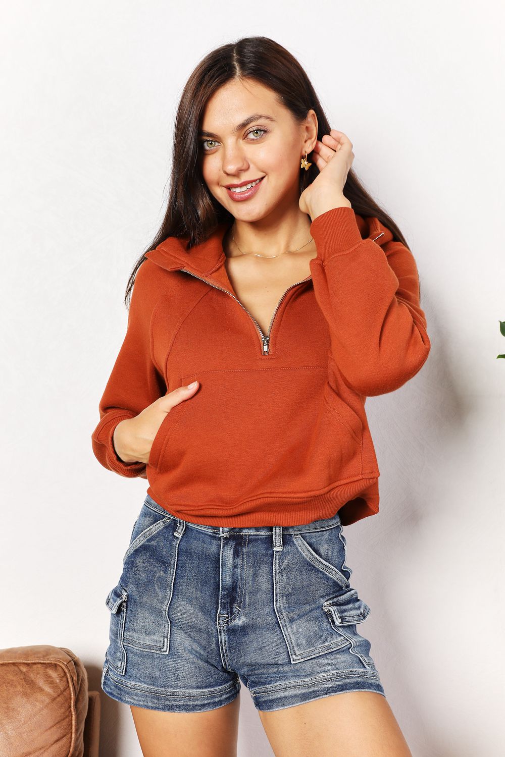 Double Take: Cozy Half-Zip Hoodie