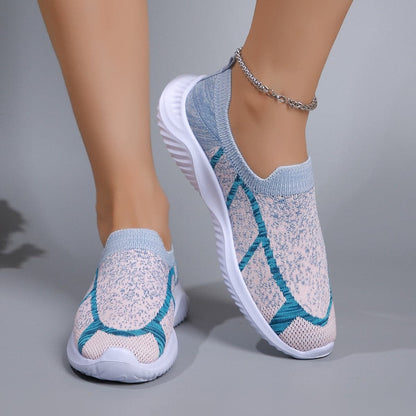 Breathable mesh flat sneakers