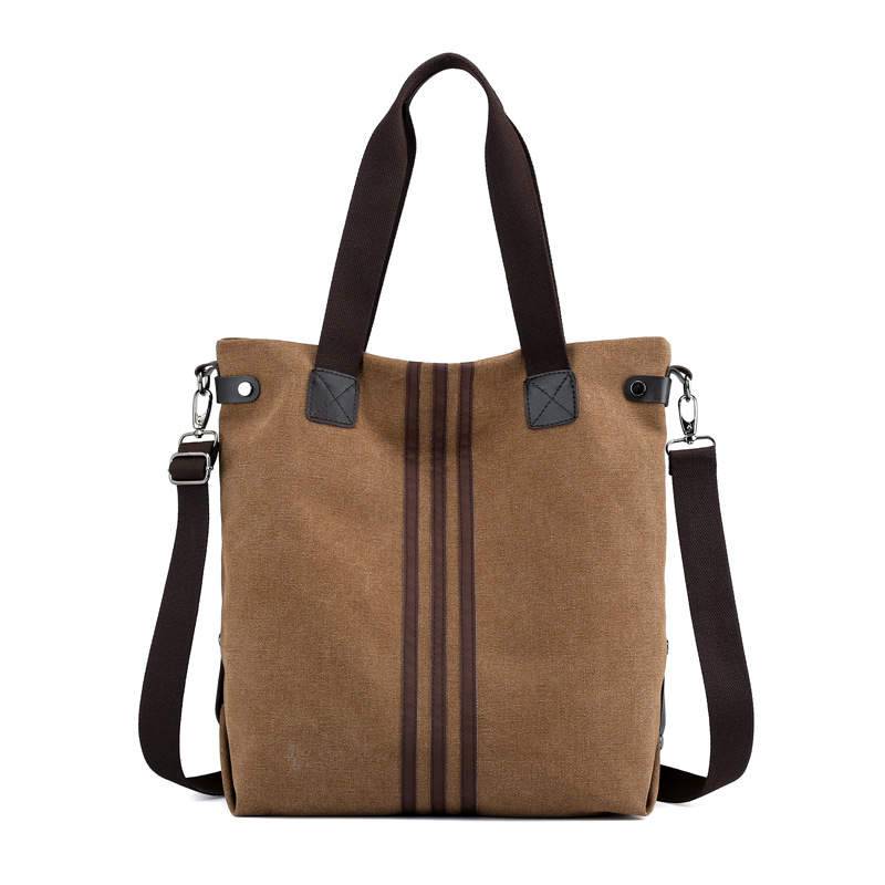 Kelly Canvas Tote Bag with Adjustable Strap and Double Top Handles - Love Salve 