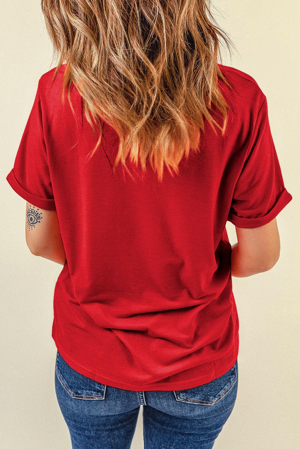 USA Round Neck Short Sleeve T-Shirt.