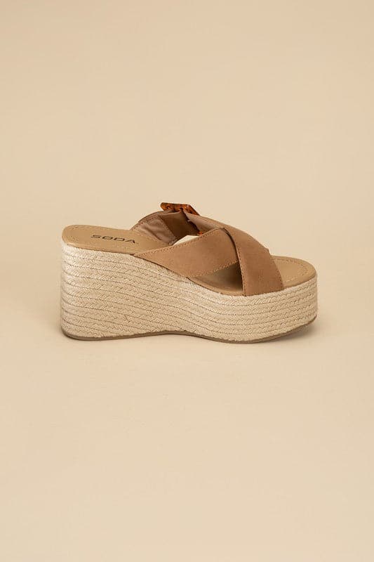 Manta Espadrille Platform Slides.