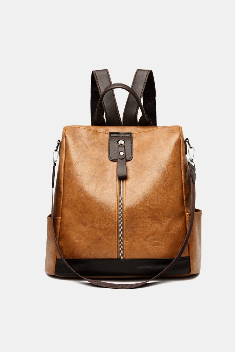 Stylish pu leather backpack - 12.2"