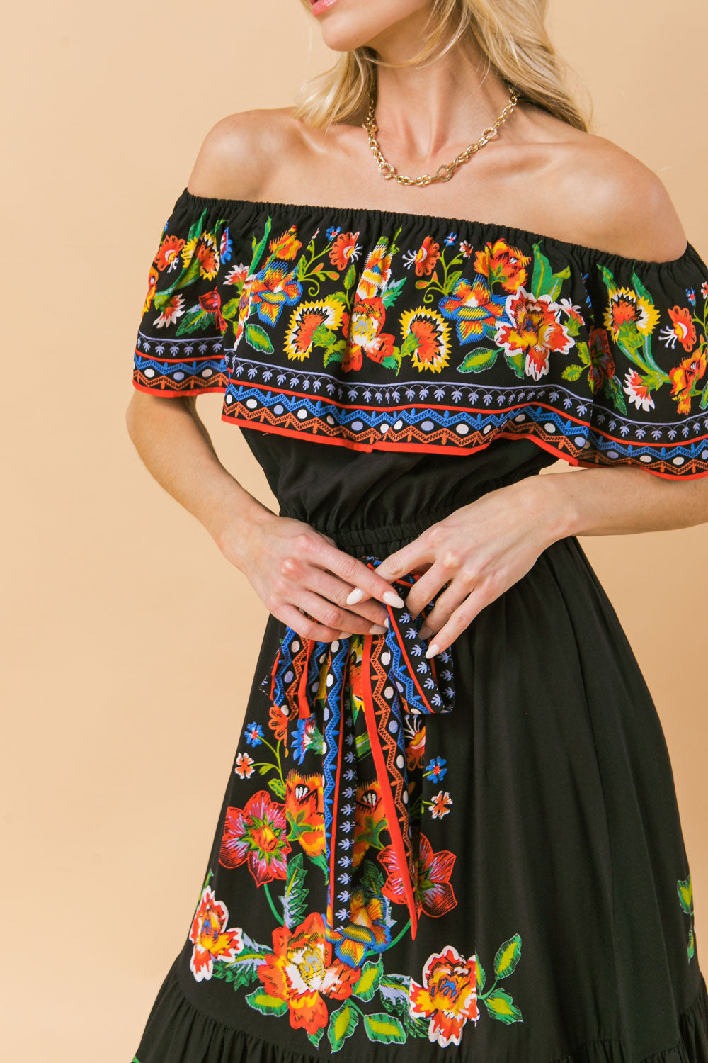 POETIC LOVE PRINT MAXI DRESS Flying Tomato