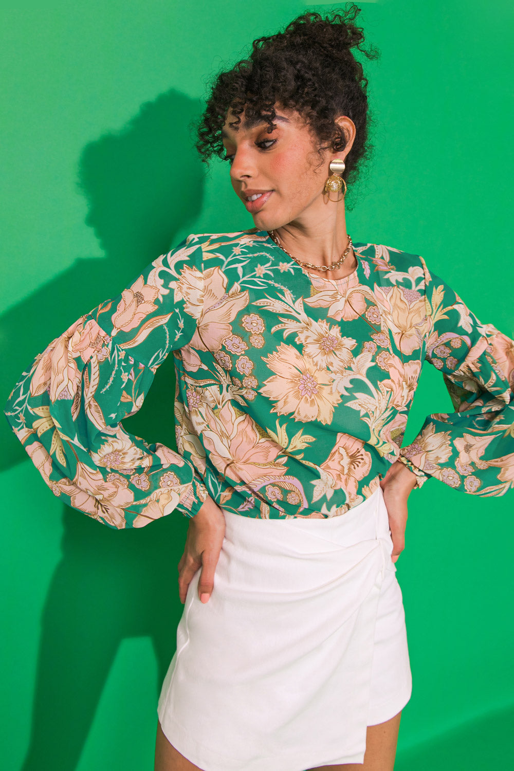 DAYBREAK SKYLINE WOVEN TOP Flying Tomato