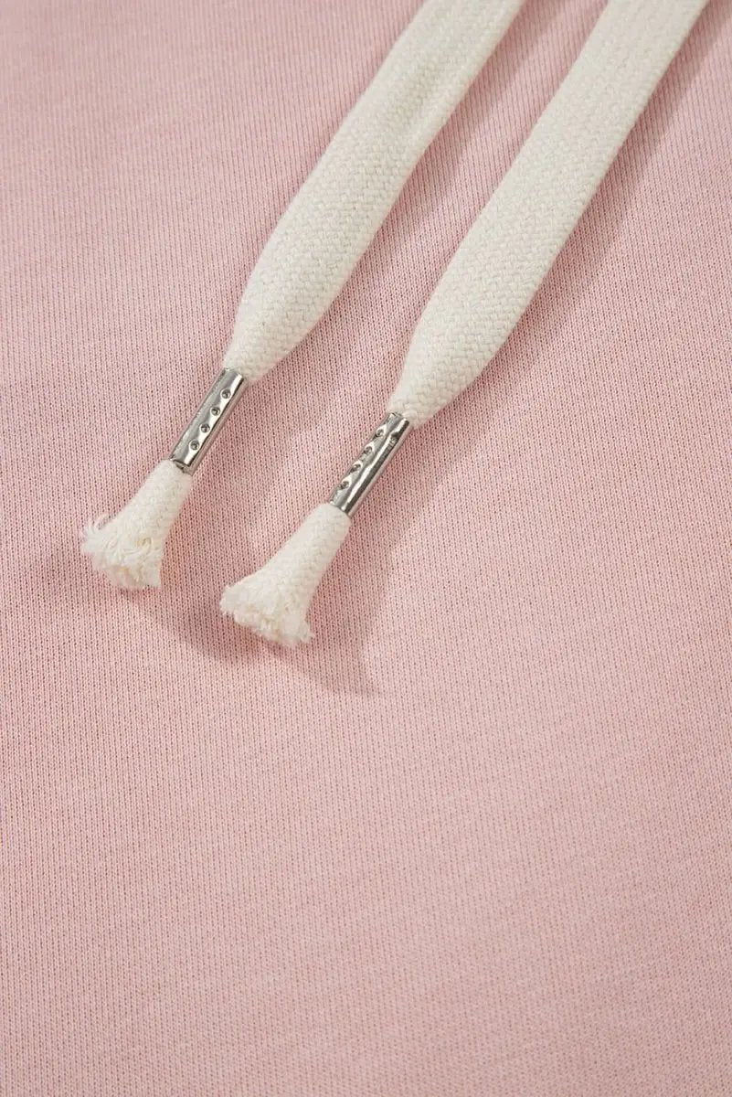 Delicacy Star Patch Graphic Floral Color Block Drawstring Plus Size Hoodie - Love Salve 