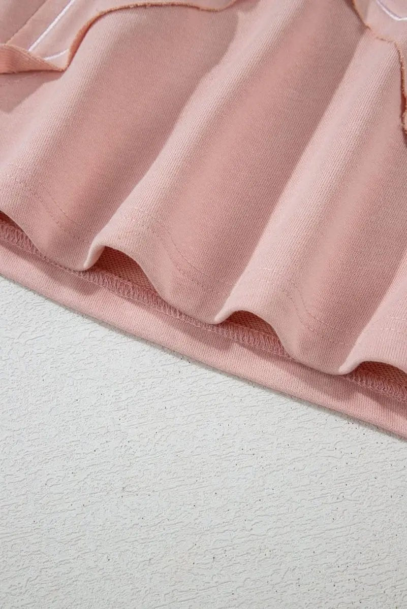 Delicacy Star Patch Graphic Floral Color Block Drawstring Plus Size Hoodie - Love Salve 