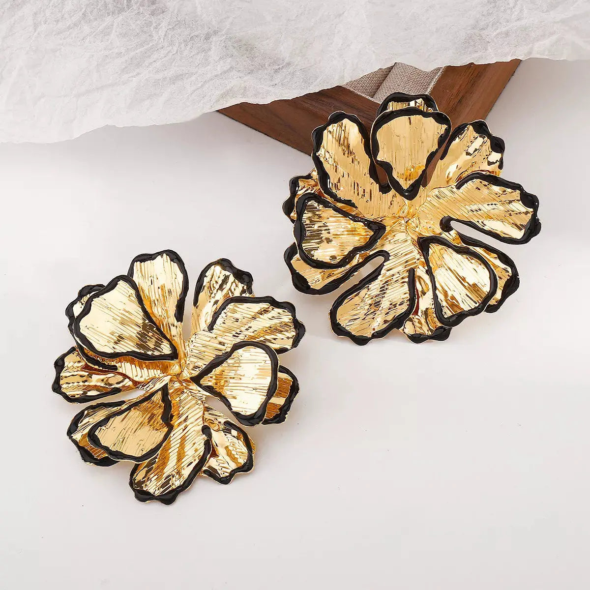 18K Gold-Plated Flower Stud Earrings Simply Love