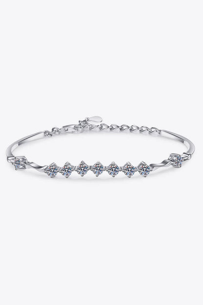 Moissanite 925 Sterling Silver Bracelet.