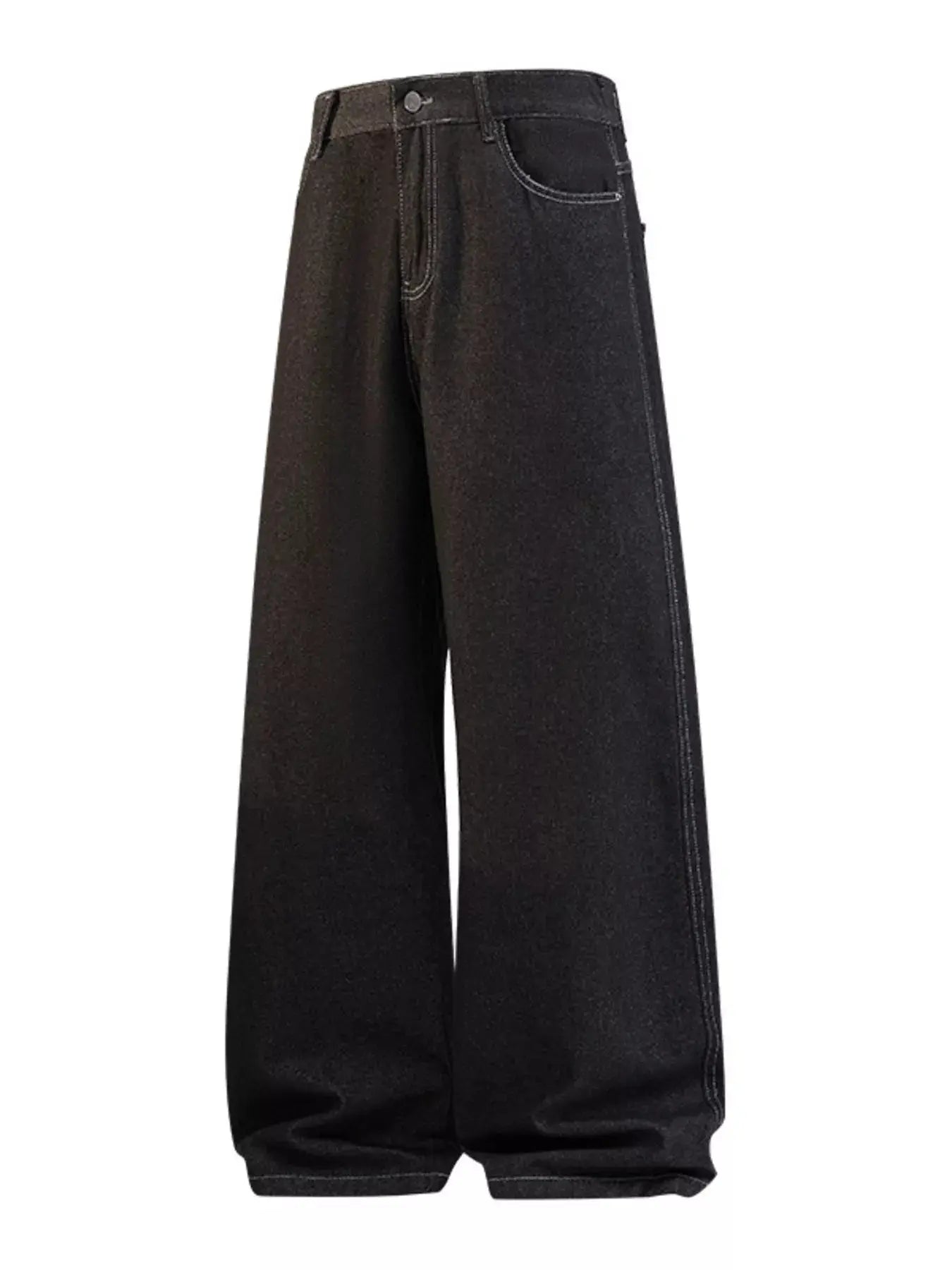Mens Plus Size Wide Leg Jeans Dark Wash Denim Pocketed Simply Love