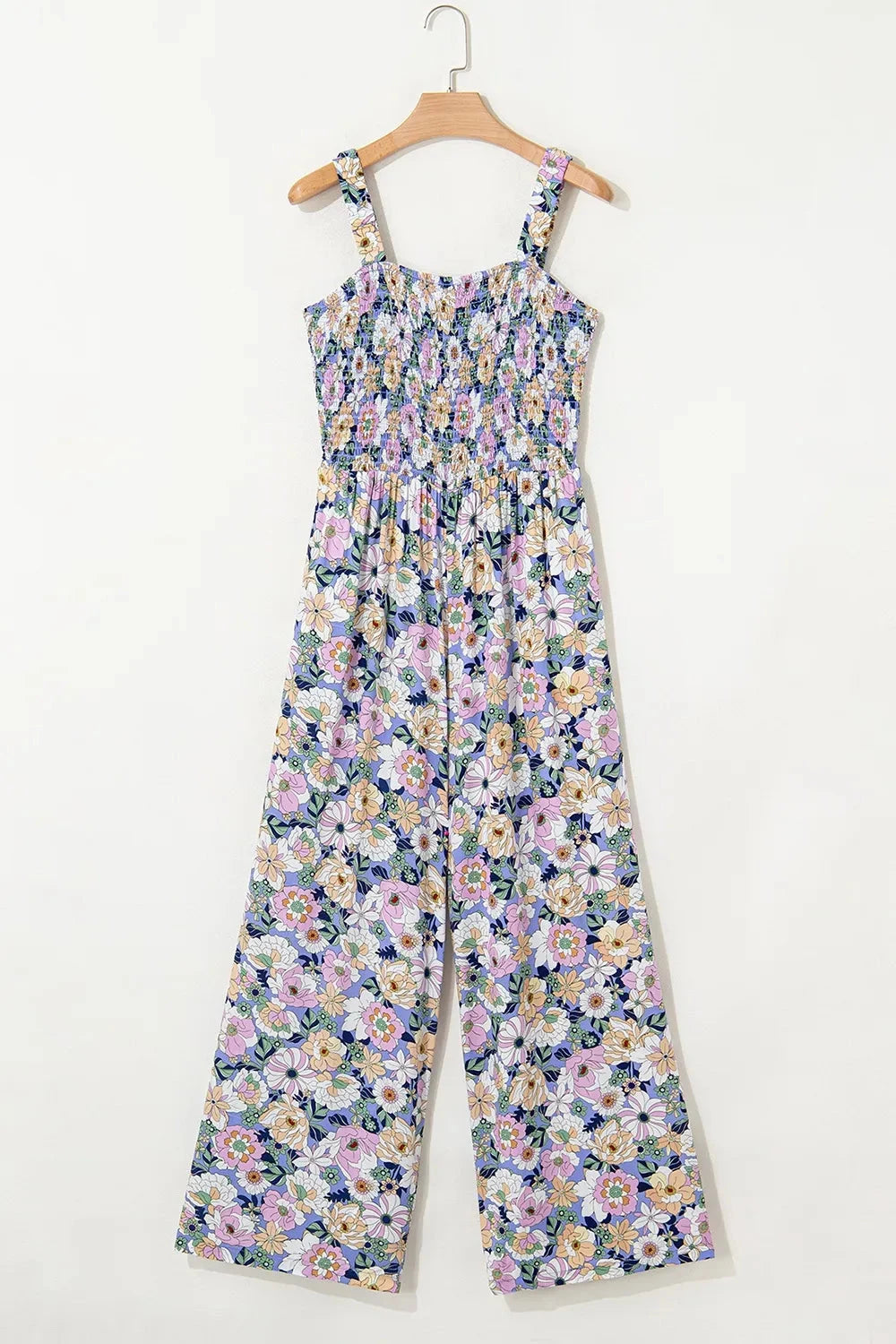 Bloom & Breeze Floral Smocked Jumpsuit Coco’s Tee Boutique