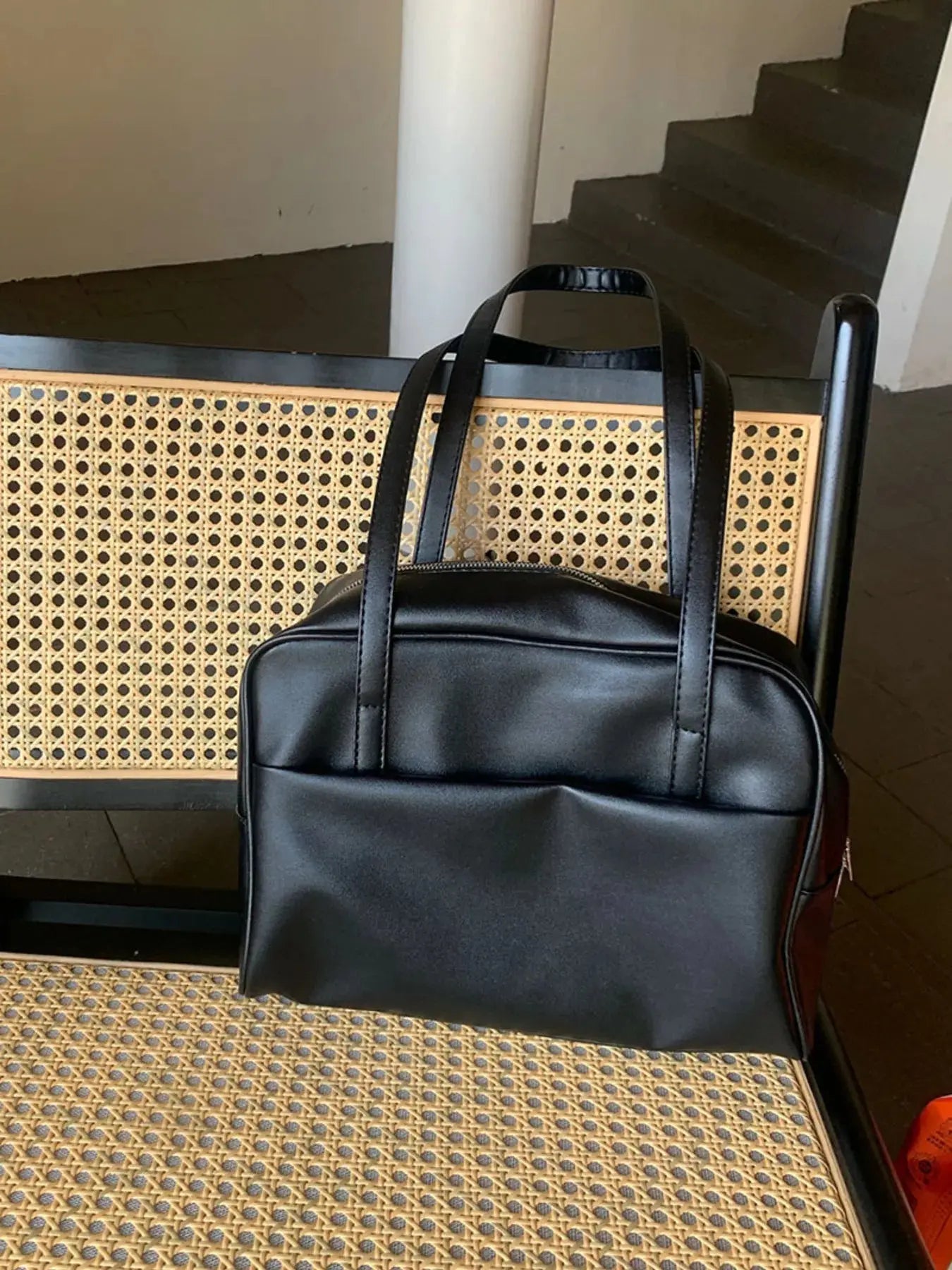 Classic Style Faux Leather Tote Bag Simply Love