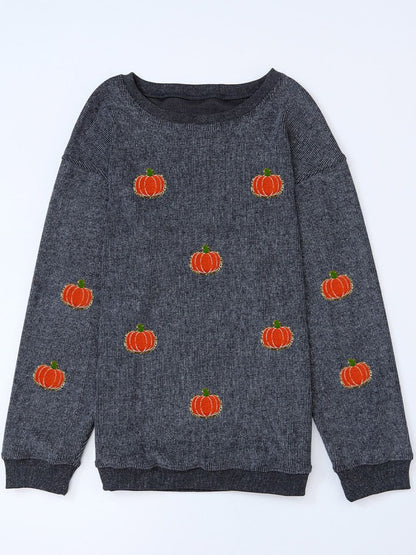 Pumpkin Round Neck Long Sleeve SweatshirtFeatures: Sequin
Sheer: Opaque
Stretch: No stretch
Material composition: 100% polyester
Care instructions: Machine wash cold. Tumble dry low.
Imported


Size
US
BustLove Salve Pumpkin Round Neck Long Sleeve SweatshirtSweatshirts & Hoodies