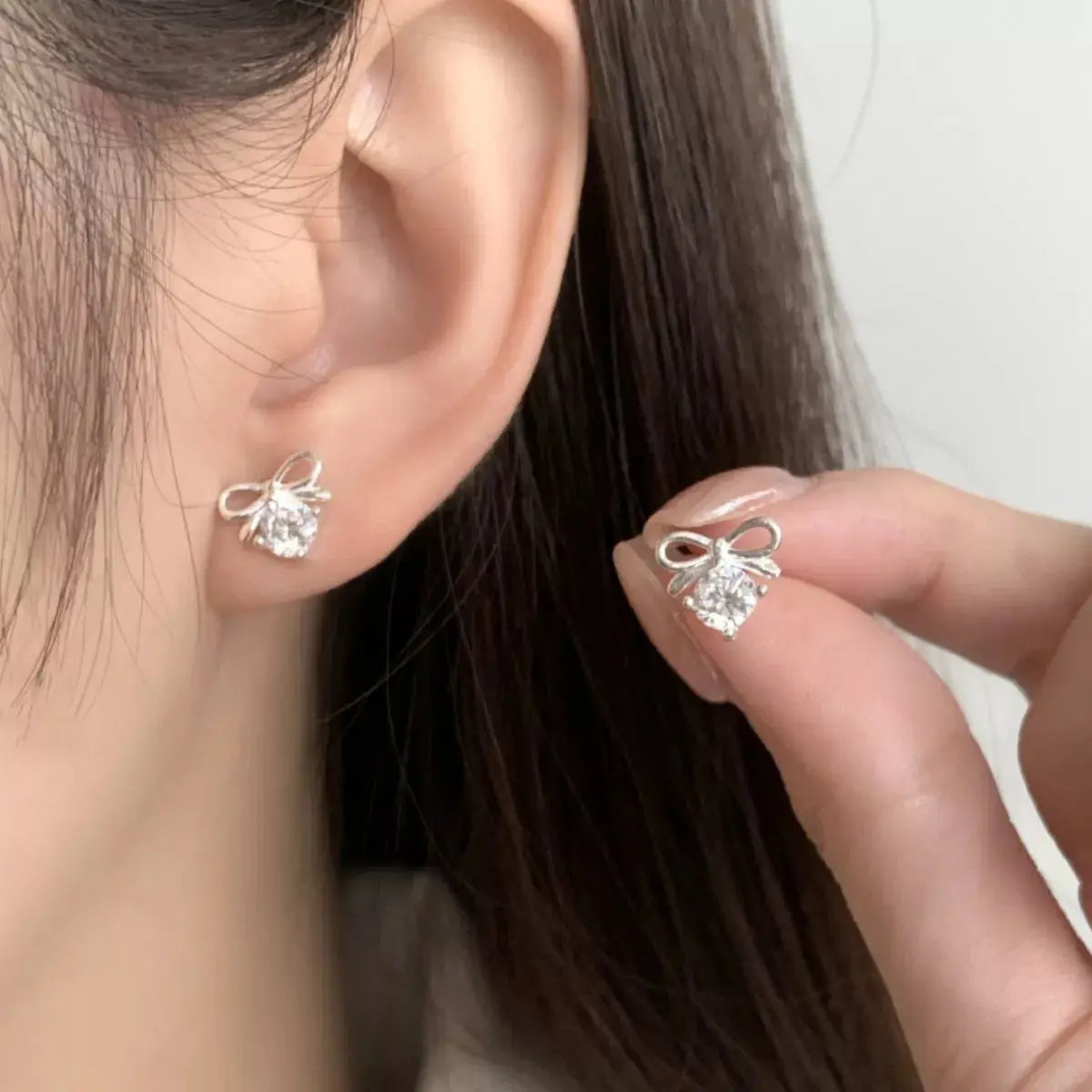 Bowknot Stud Earrings Simply Love