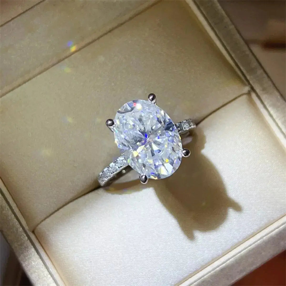 8 Carat Moissanite 925 Sterling Silver Ring Simply Love