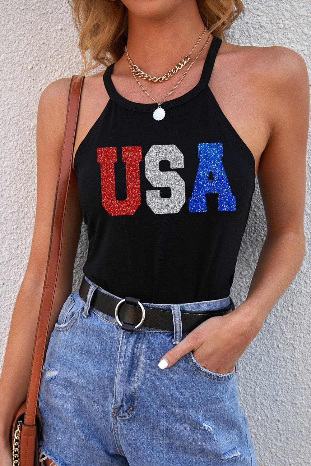 USA Grecian Neck Cami.