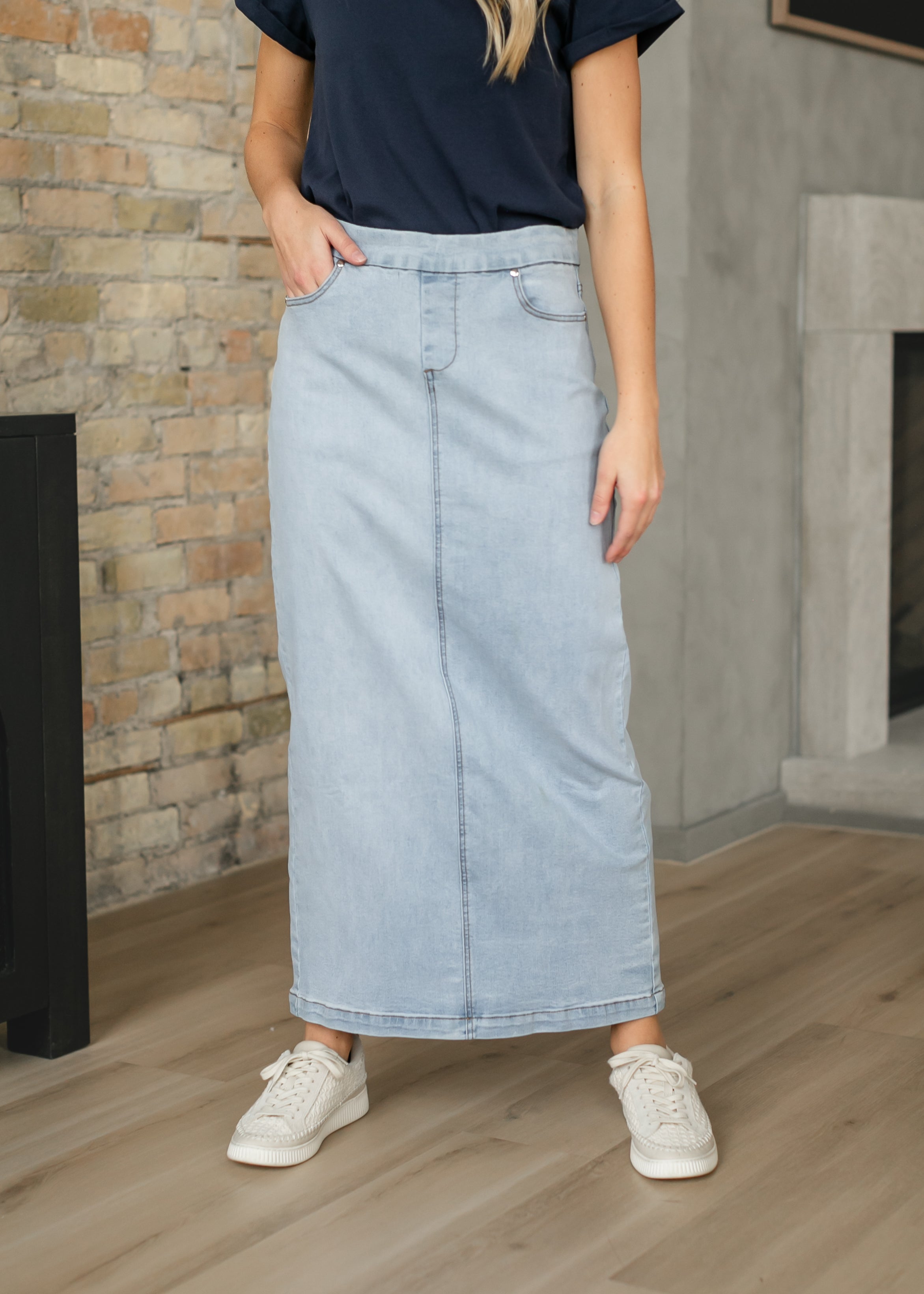 Donna Maxi Denim Skirt Inherit Co.