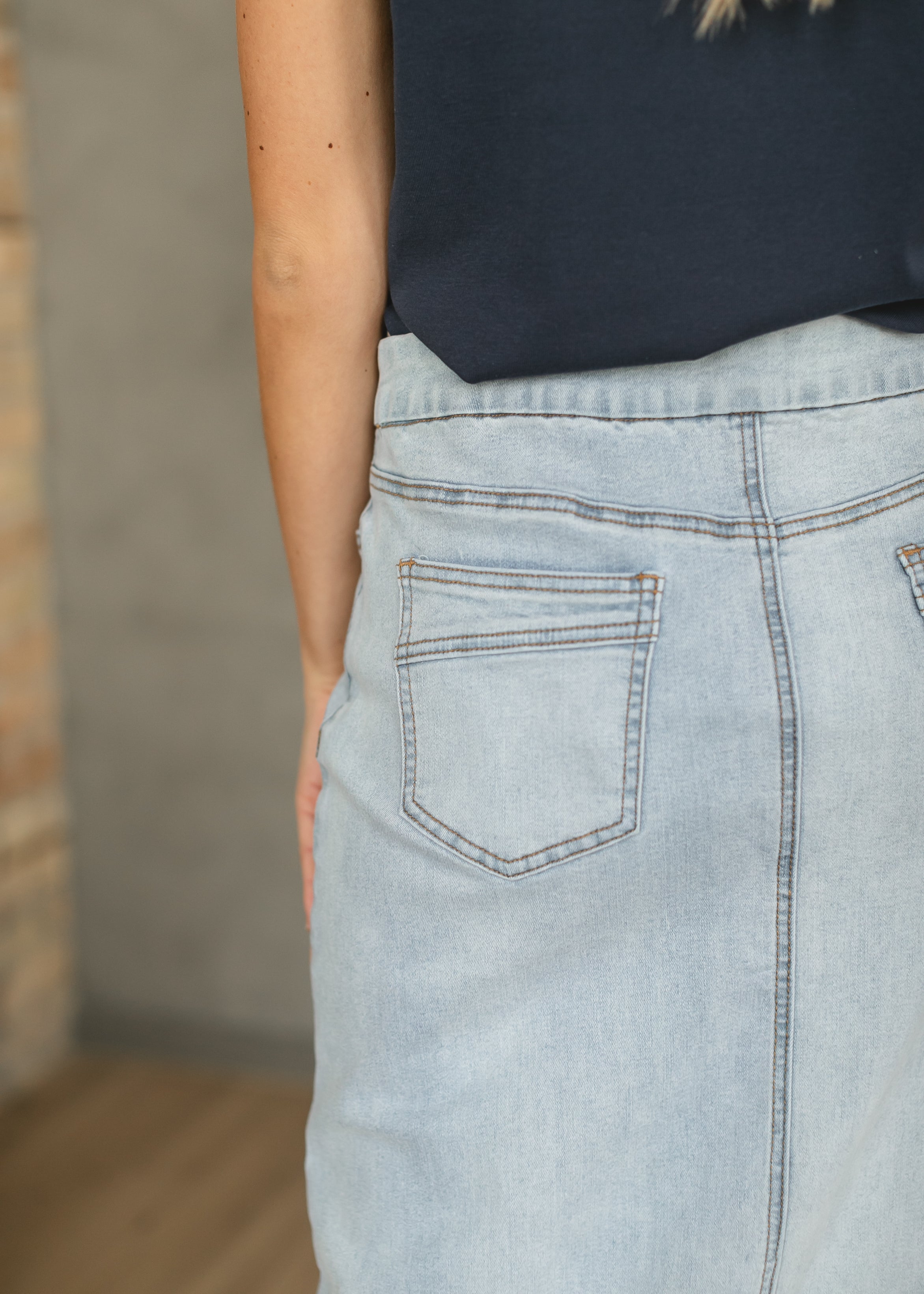 Donna Maxi Denim Skirt Inherit Co.