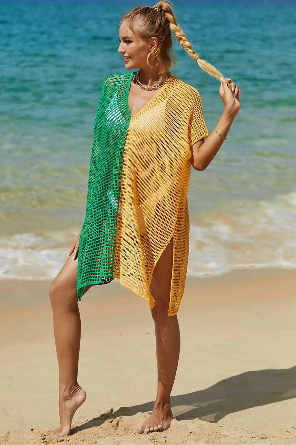 Chic openwork knit cover up - Love Salve 