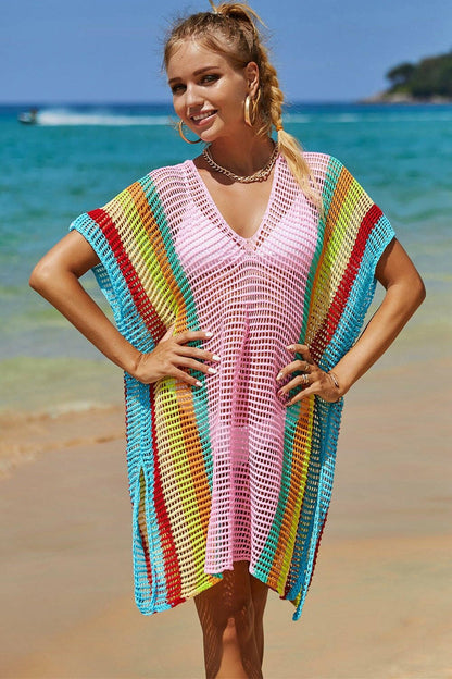 Elevate your Style with the Openwork Striped Knit Cover UpElevate your Style with the Openwork Striped Knit Cover Up
 
 
Unique Design: Stand out with the captivating openwork striped pattern for a touch of sophistication.
Love Salve Openwork Striped Knit CoverColor