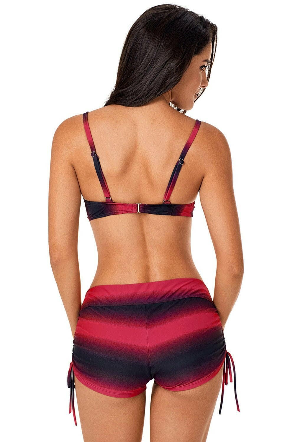 Drawstring Sweetheart Neck Bikini Set - Love Salve