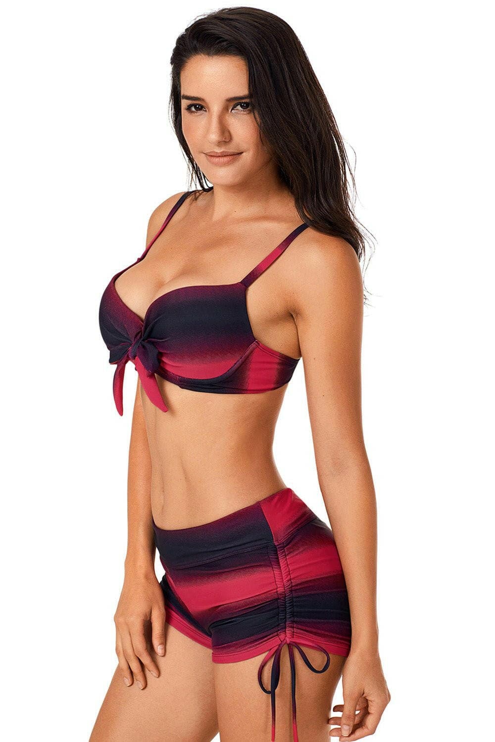 Drawstring Sweetheart Neck Bikini Set - Love Salve