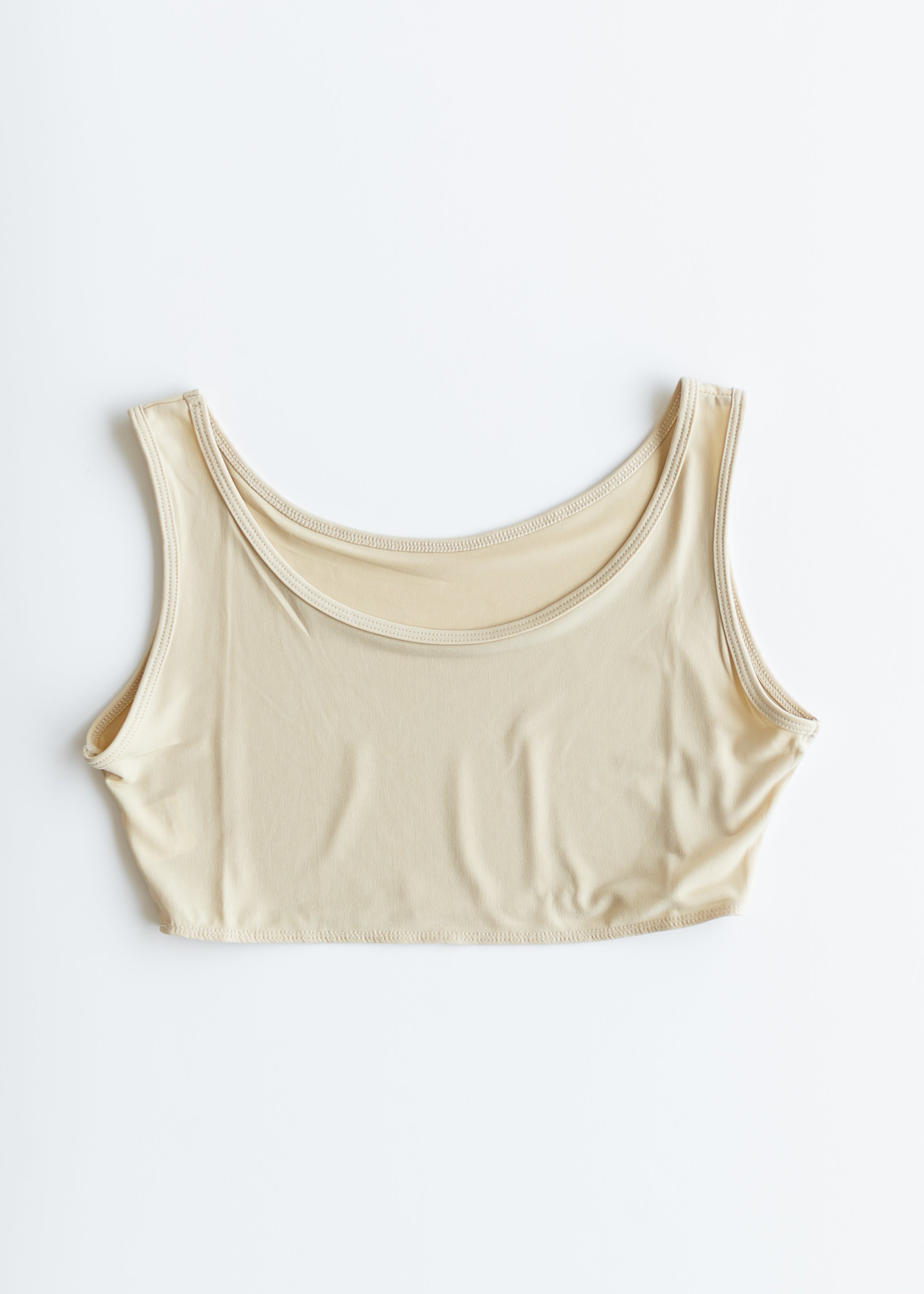 Inherit Co. Sleeveless Top, side view showing the flattering silhouette and comfortable armholes.