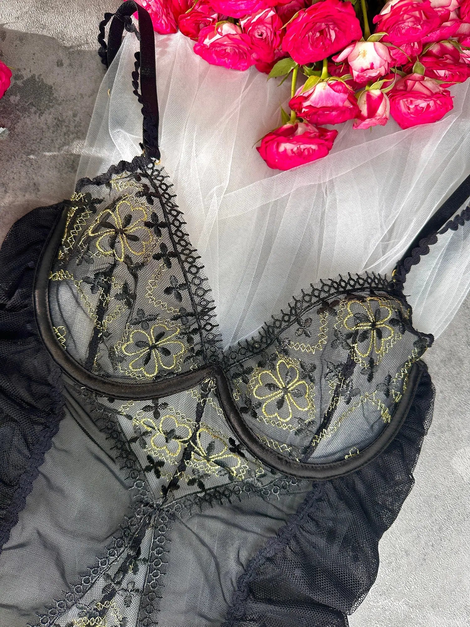 Anastasia Midnight Gold Bodysuit Hello.LA.Girl