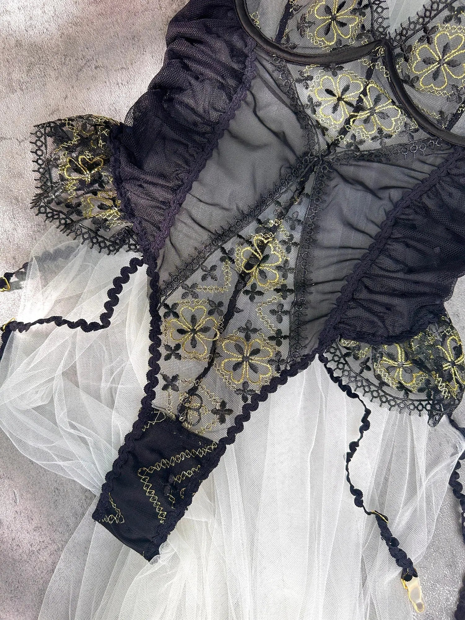 Anastasia Midnight Gold Bodysuit Hello.LA.Girl