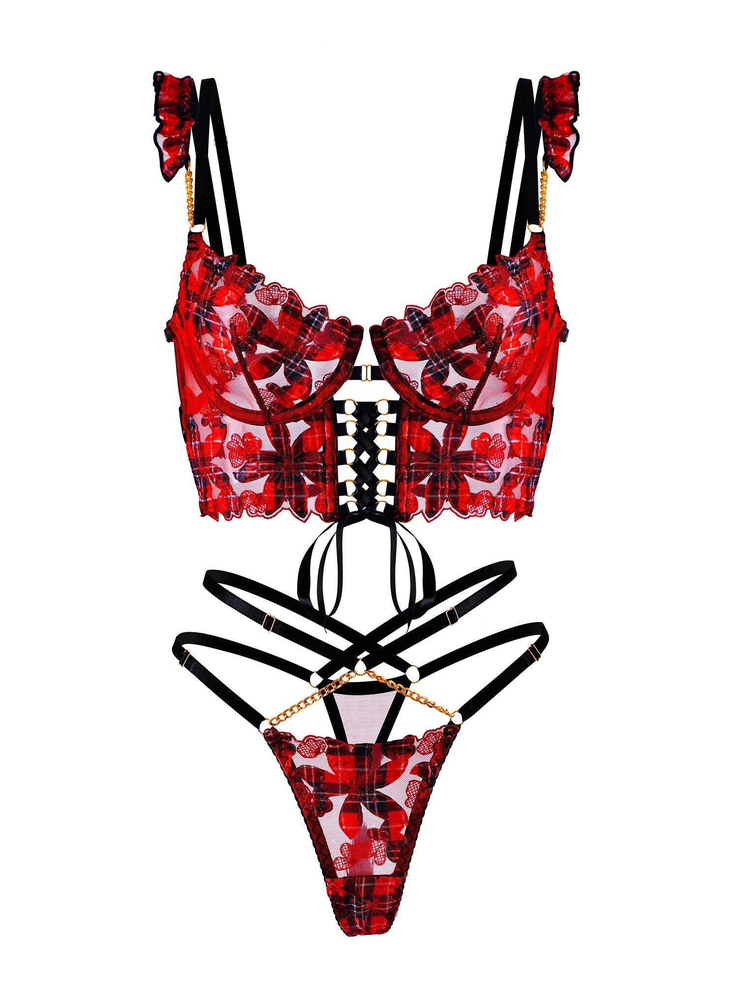 Vivienne Lace Harness Set Hello.LA.Girl