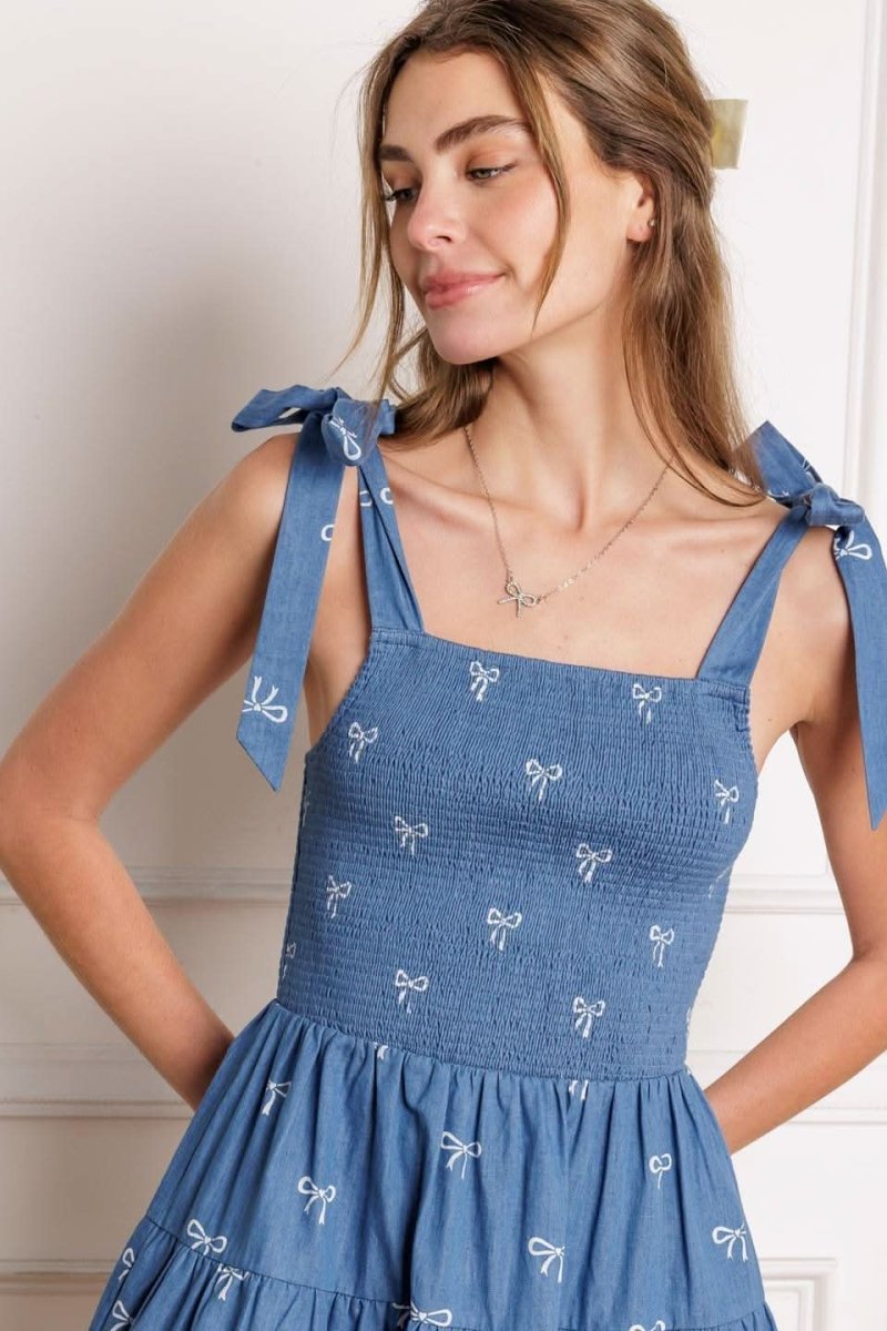 DUSK ENCHANTMENT WOVEN MINI DRESS - Love Salve
