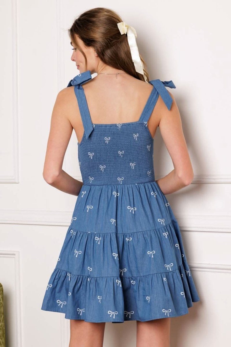DUSK ENCHANTMENT WOVEN MINI DRESS - Love Salve