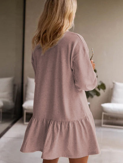 Everyday Mini Dress with Puff Sleeves