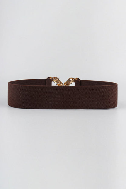 Zinc Alloy Buckle Elastic BeltMaterial: Elastic, zinc alloy
Imported
Product measurements:
Size: 26.8*2 inBuckle: 4.5 inLove Salve Zinc Alloy Buckle Elastic BeltBelts