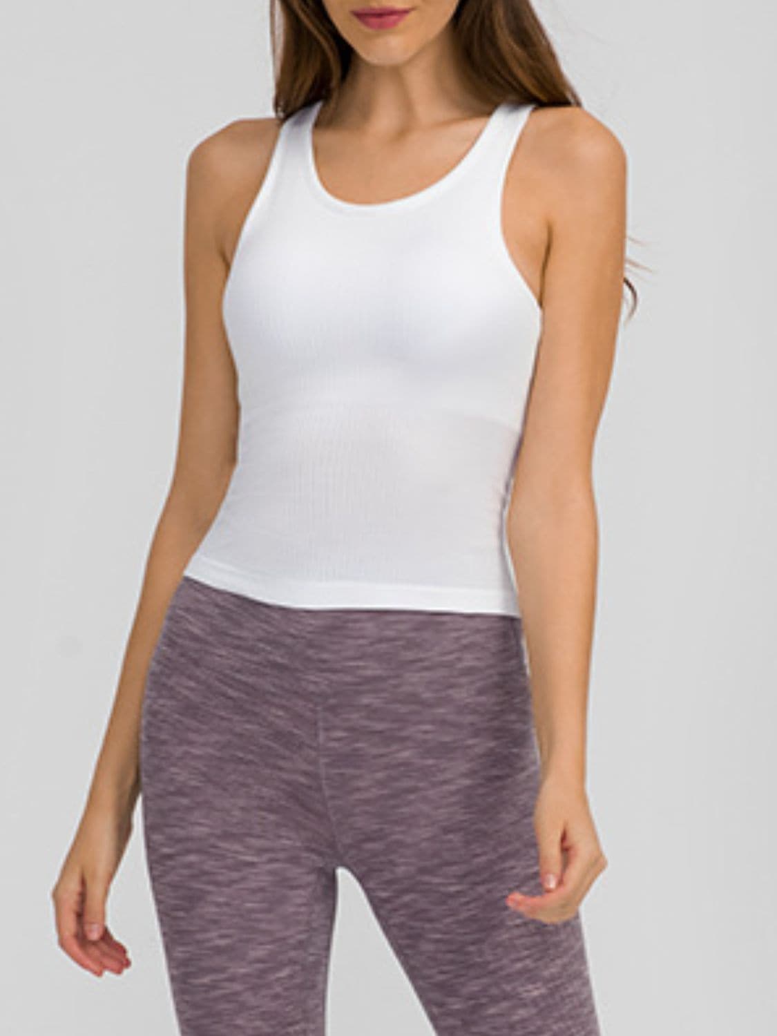 Round Neck Racerback Active Tank.