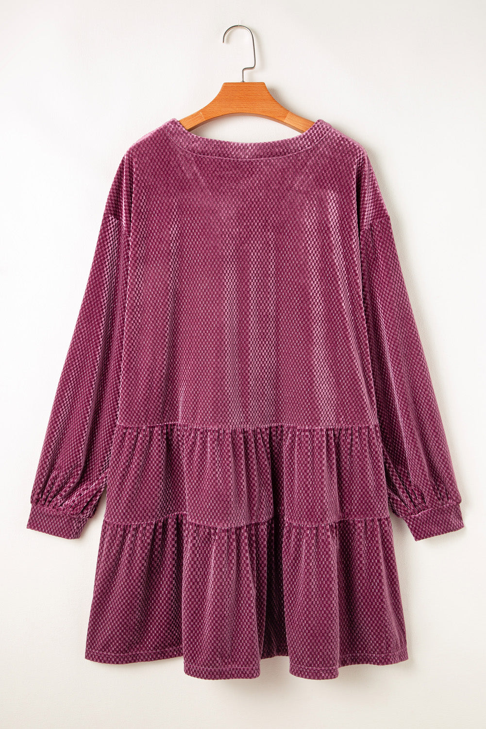 Meadow mauve plus size velvet dress