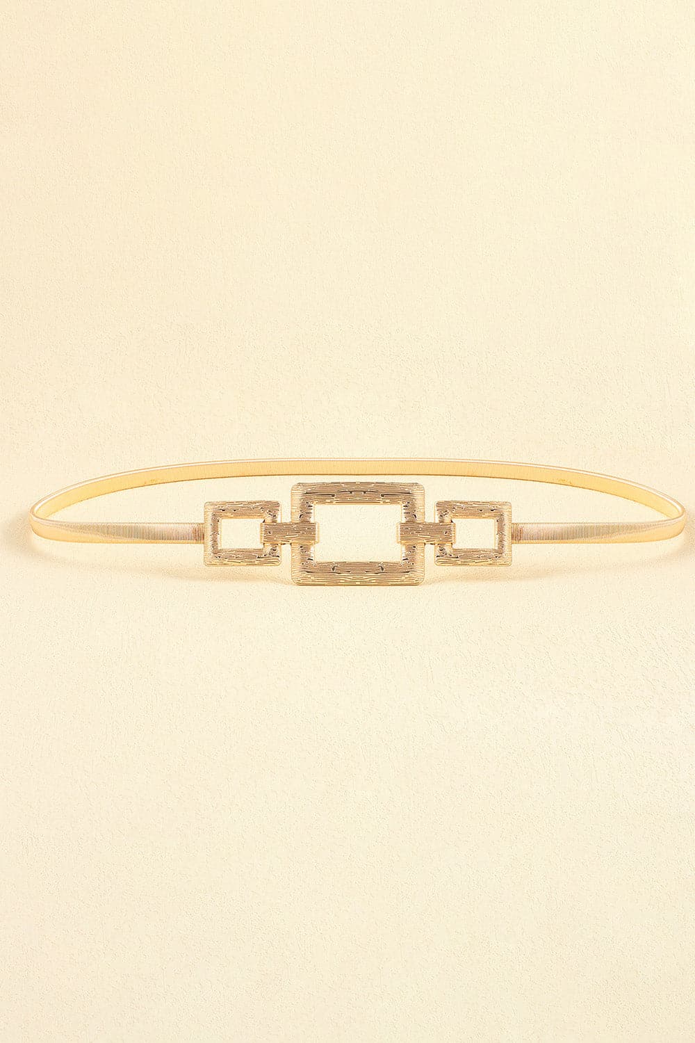 Square Shape Zinc Alloy Buckle Iron Belt.