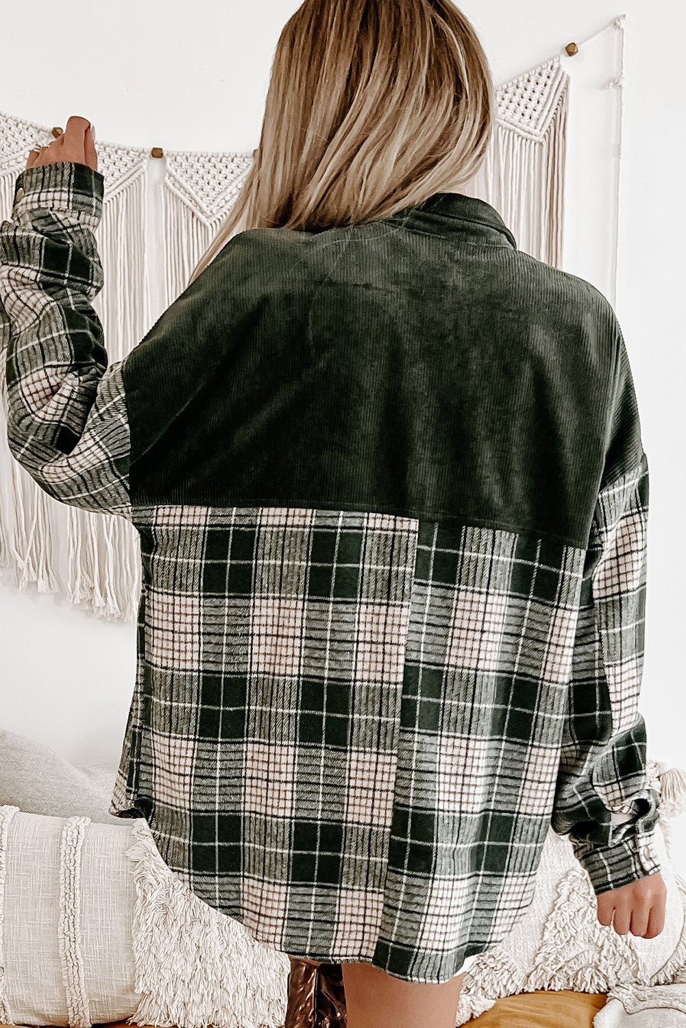 Everyday Plaid Corduroy Jacket