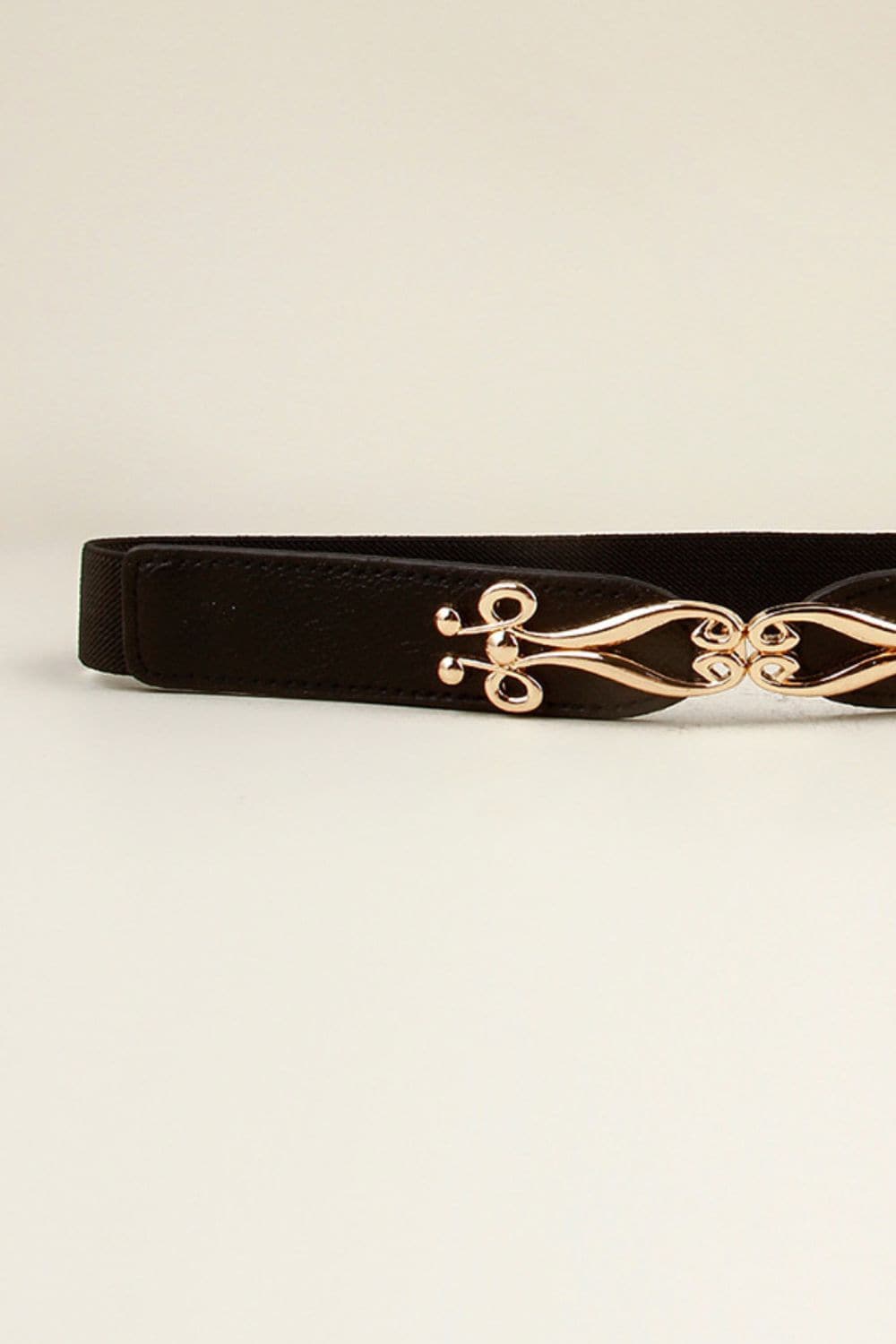 Alloy Buckle Elastic Belt.