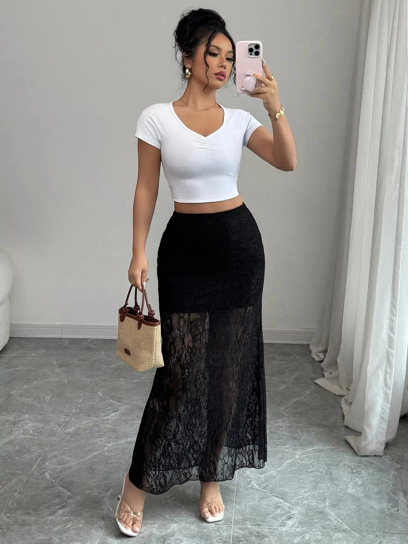 Lace Maxi Skirt Simply Love