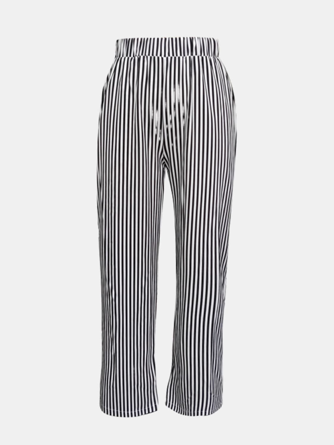 Striped Pants with Pockets.