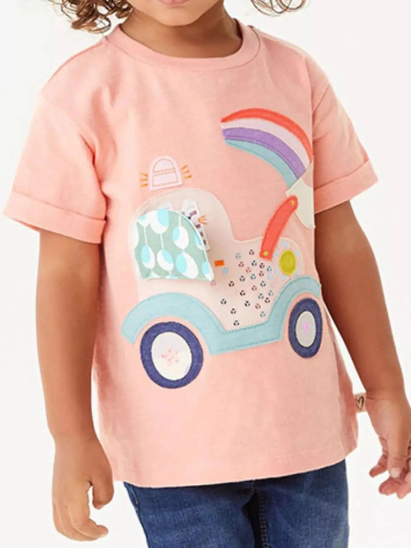Children's Round Neck Short Sleeve Tee Simply Love