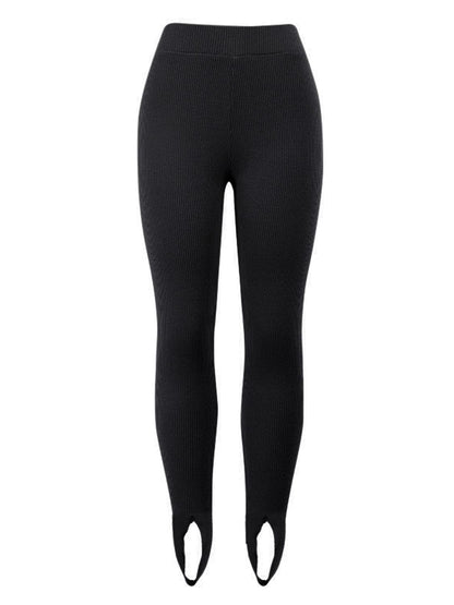 Ribbed Mid Waist Leggings.