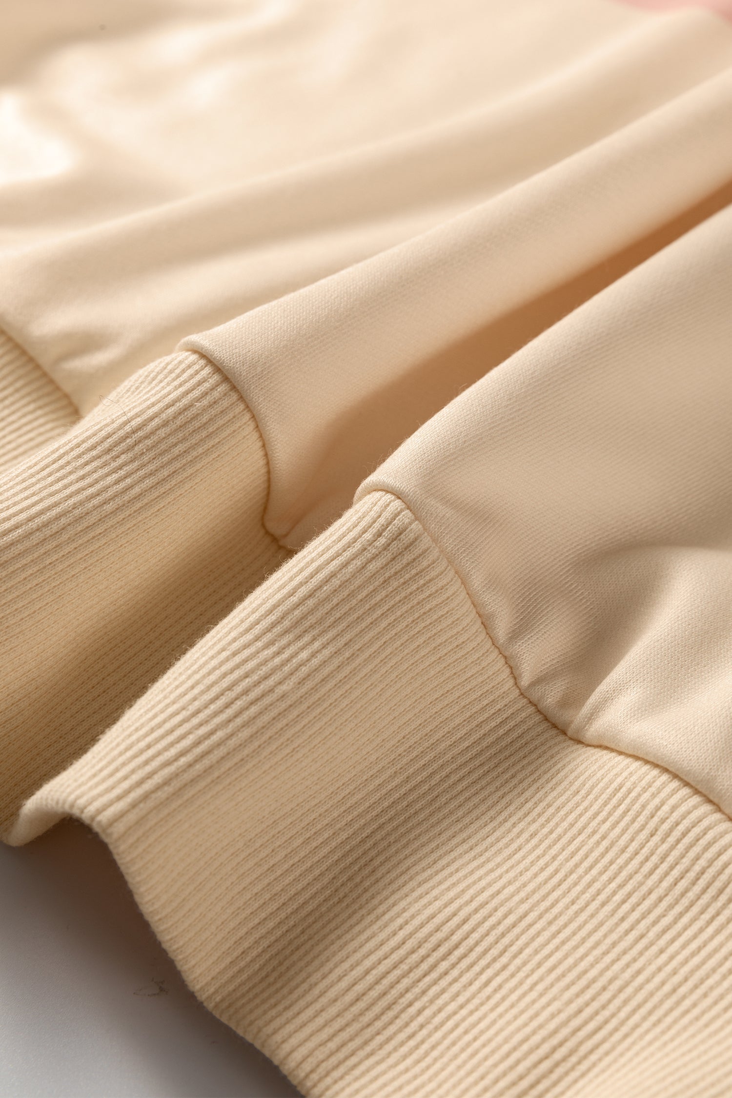 Beige Stripe Puff Sleeve Casual Pullover Sweatshirt For Women Cozy Knit Jumper Everyday Comfort Dear-Lover Dropshipping