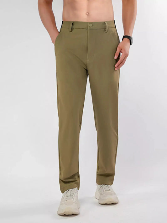 Men's Plus Size Slim Fit Stretch Casual Pants Simply Love
