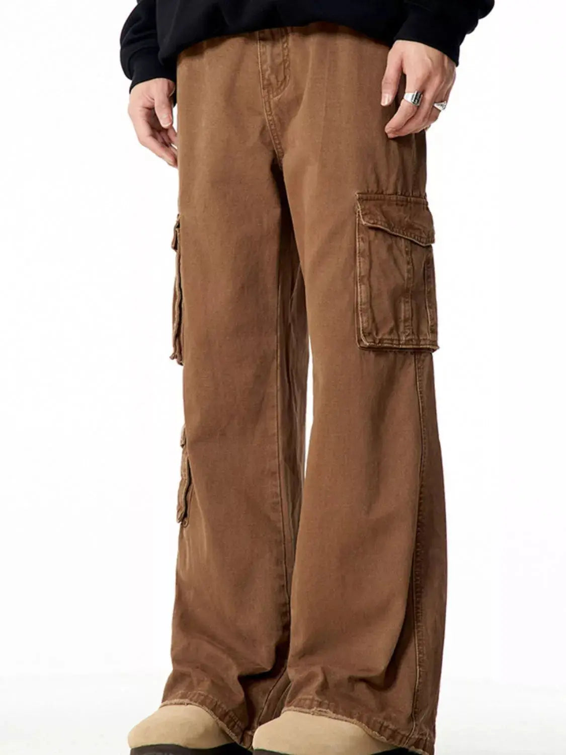 Men's Wide Leg Cargo Pants Simply Love